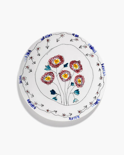 Large Anemone Milk Serving Plate