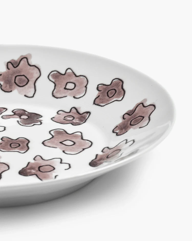 Small Dark Viola Deep Plate