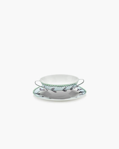 Blossom Milk Soup Bowl & Saucer