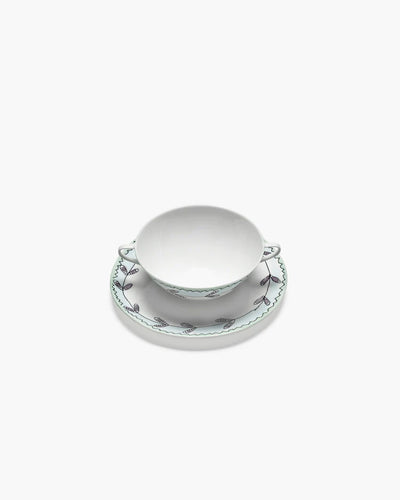 Blossom Milk Soup Bowl & Saucer