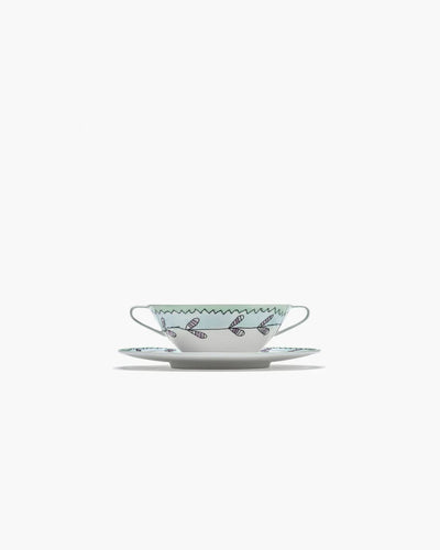 Blossom Milk Soup Bowl & Saucer