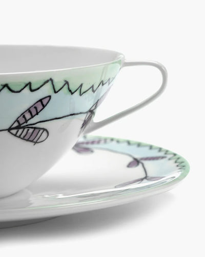 Blossom Milk Soup Bowl & Saucer