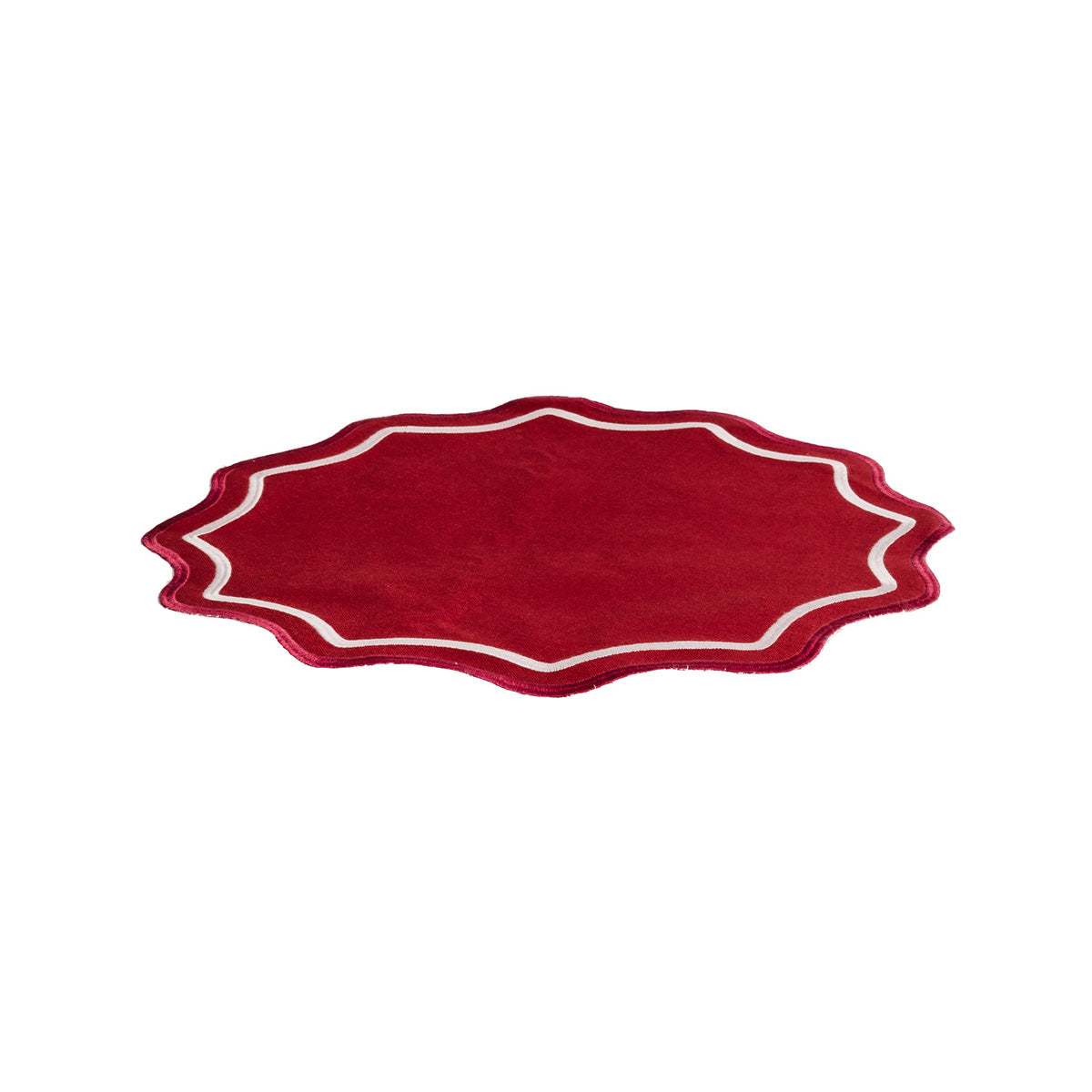 Scalloped Round Placemats (Various Colors)