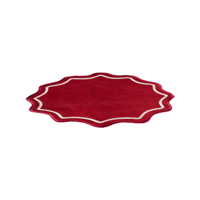 Scalloped Round Placemats (Various Colors)