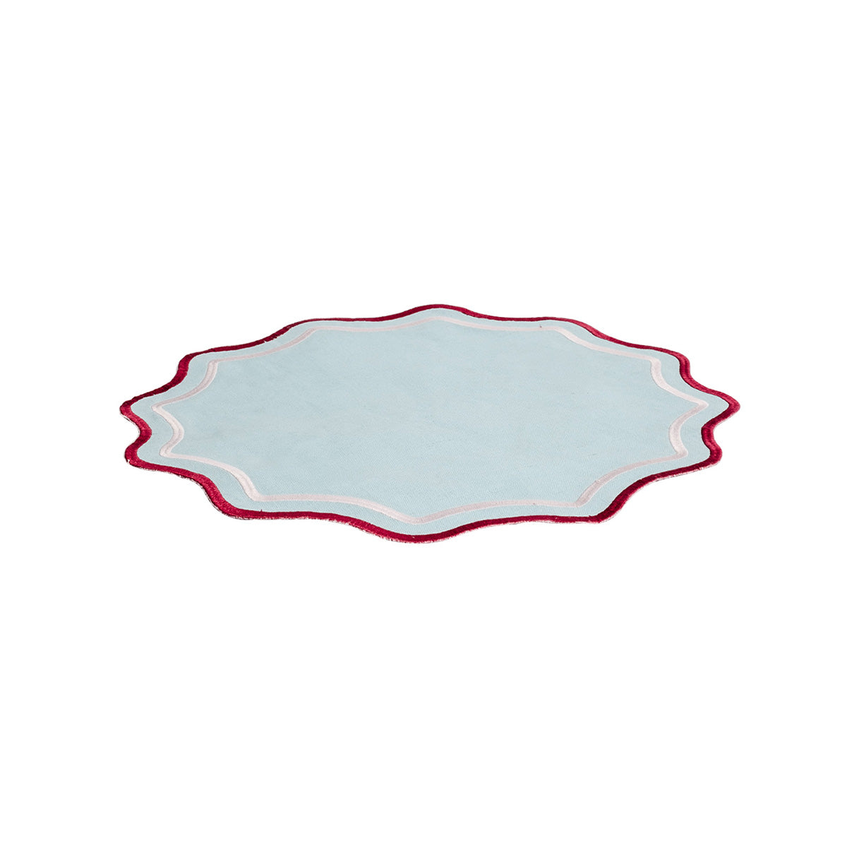 Scalloped Round Placemats (Various Colors)
