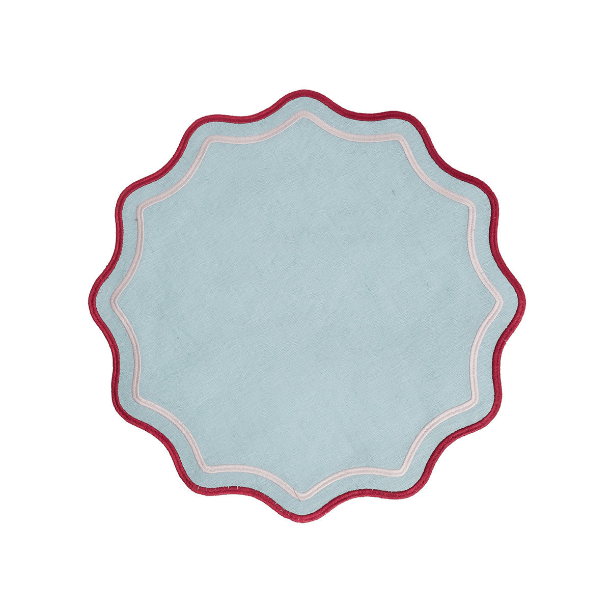 Scalloped Round Placemats (Various Colors)