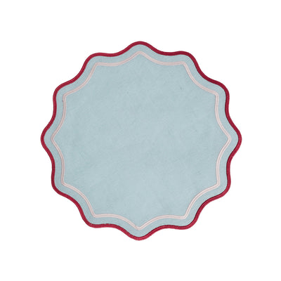 Scalloped Round Placemats (Various Colors)