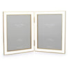 Double White & Gold Frame