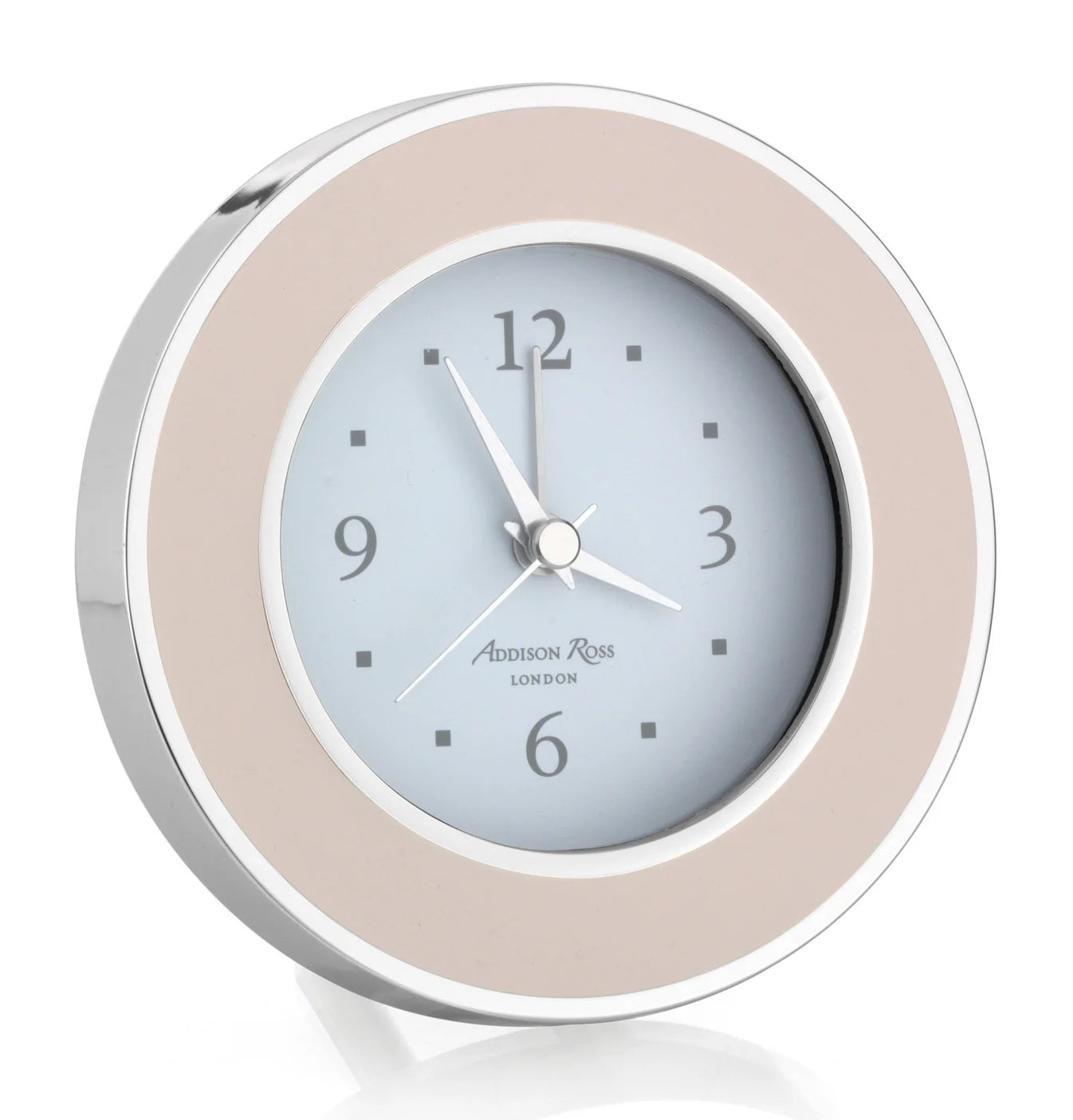 Pink & Silver Round Alarm Clock