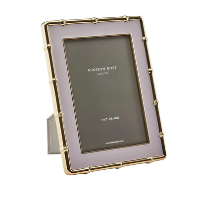 Pale Pink & Gold Bamboo Frame