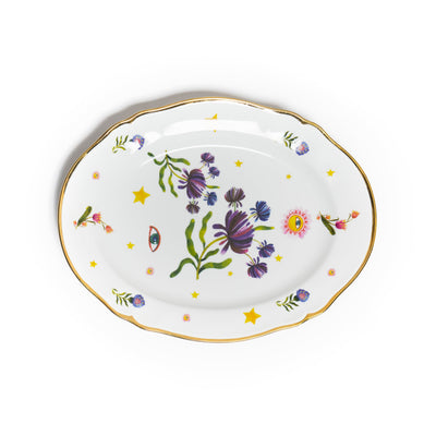 Floral Oval Tray