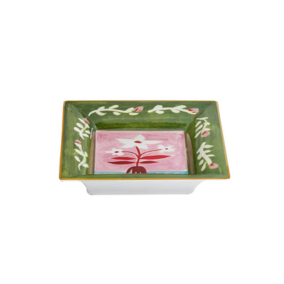 White Flowers Tray