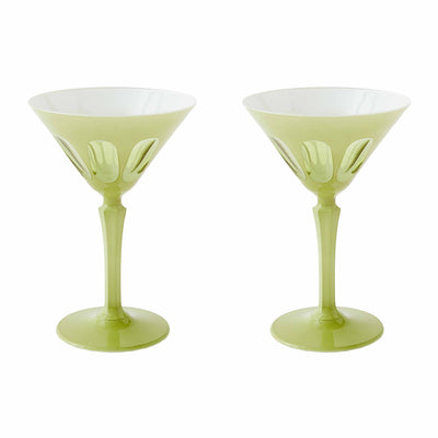 Rialto Martini Glass in Pale Sage