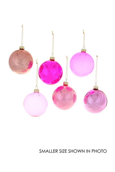 Assorted Pink Ornaments (various sizes)
