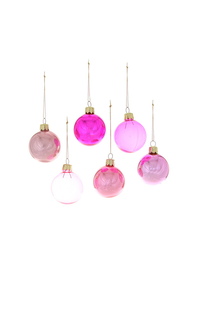 Assorted Pink Ornaments (various sizes)