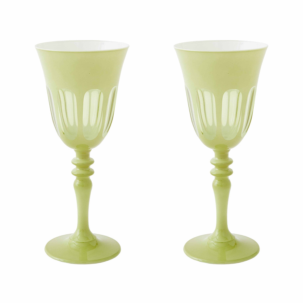 Rialto Wine Glass in Pale Sage