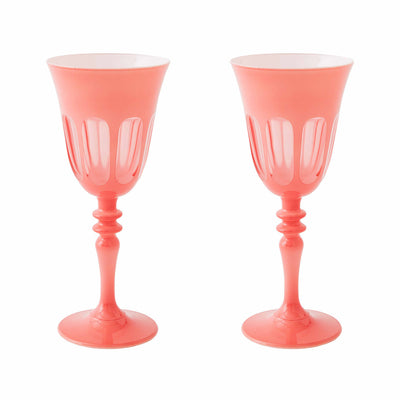 Rialto Wine Glass in Salmon