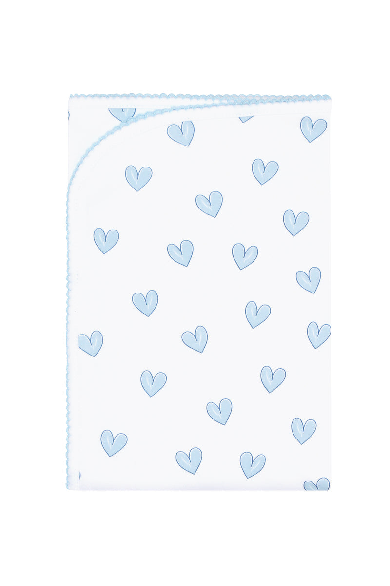 Blue Heart Blanket