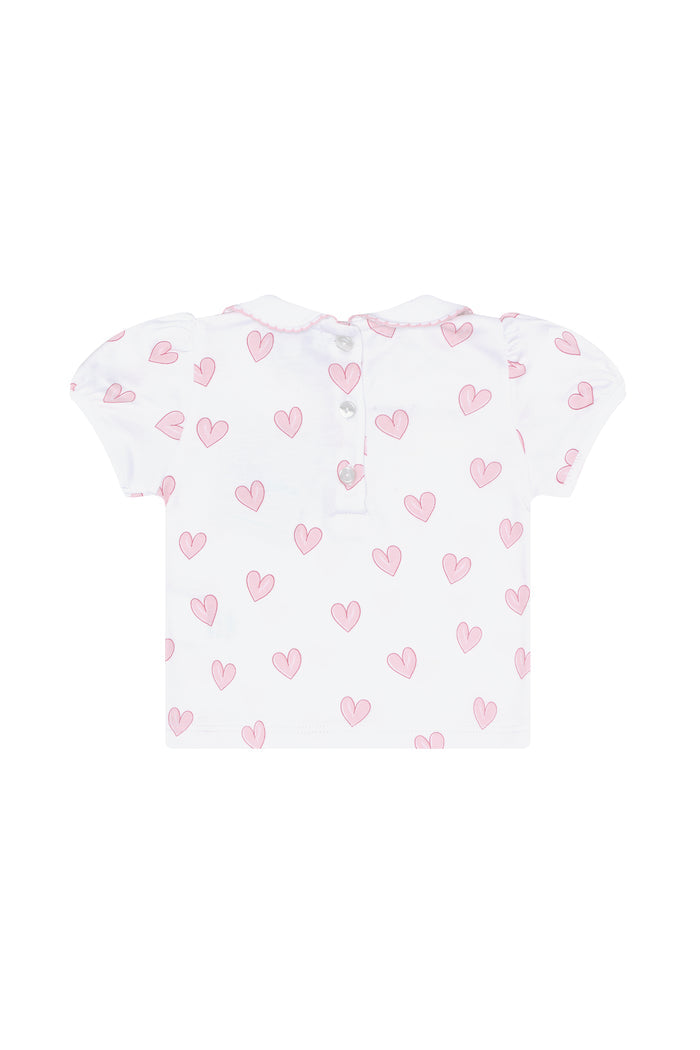 Pink Heart Diaper Cover Set