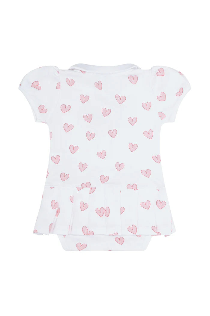 Pink Heart Onesie Dress