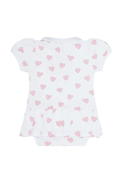 Pink Heart Onesie Dress