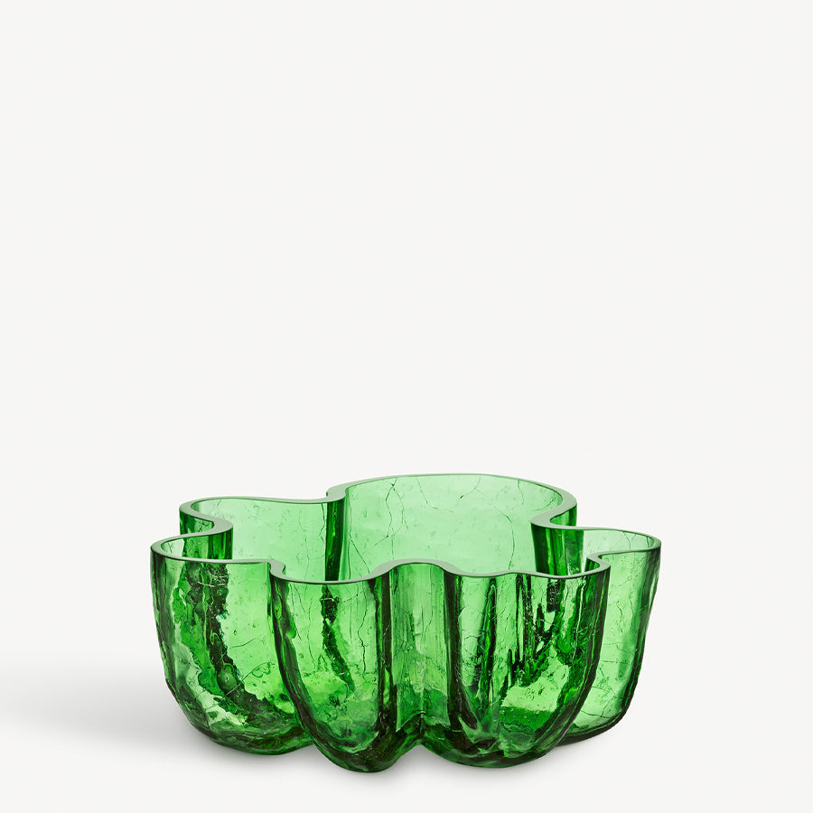 Crackle Green Bowl