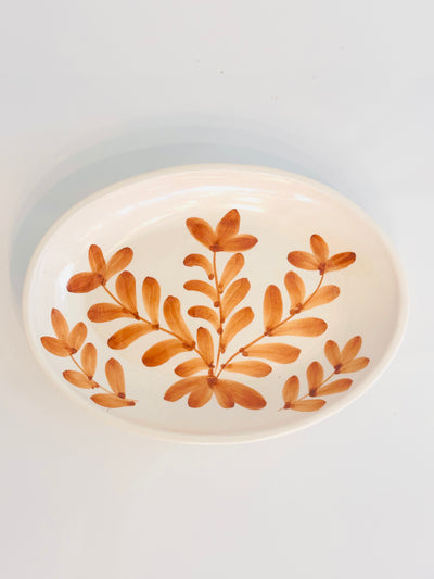 Fern Oval Plate