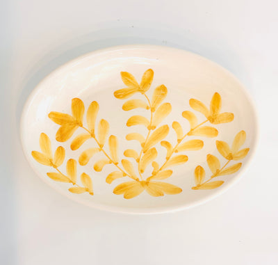 Fern Oval Plate
