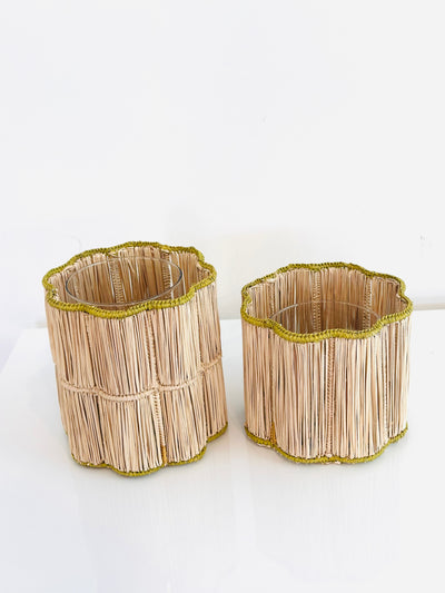 Green Rim Flower Vase