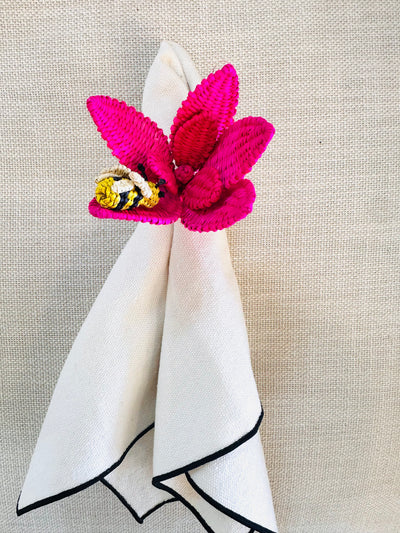 Bee & Flower Napkin Rings