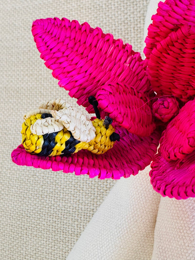 Bee & Flower Napkin Rings
