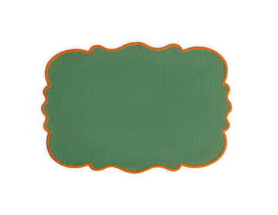 Scalloped Placemats set of 2 (Various Colors)