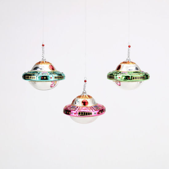 UFO Ornament (Various Colors)