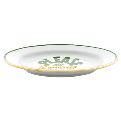 Please No Dancing Oval Dish