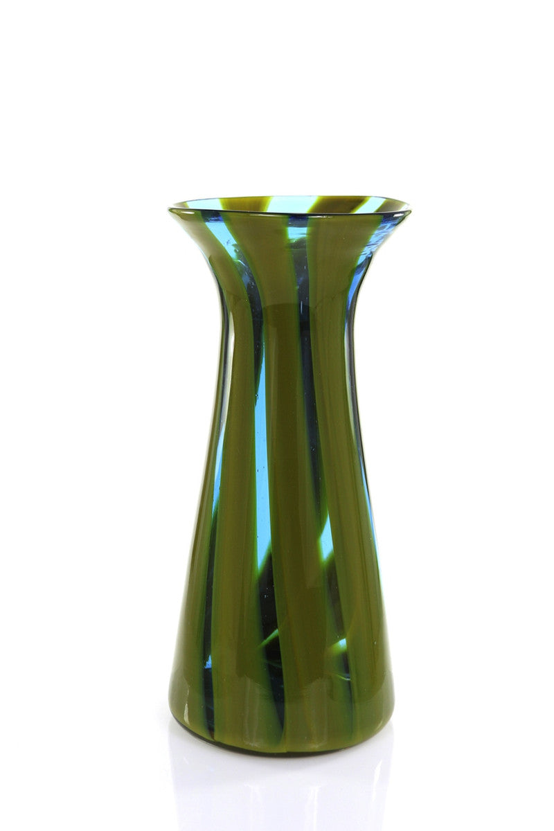 Striped Vase - Green
