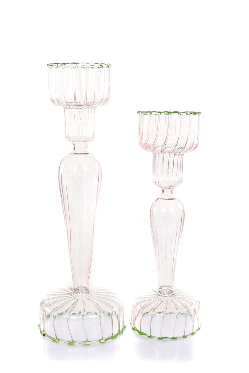 Color Dipped Candlesticks (Set of 2)