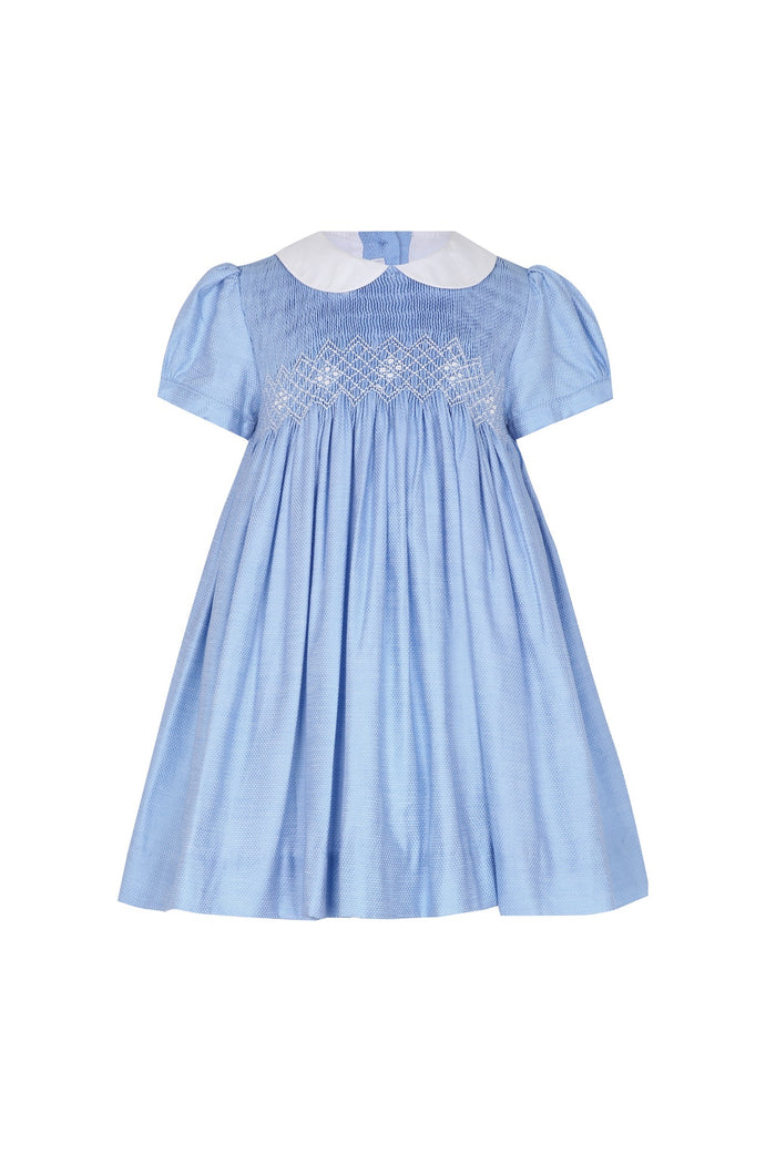 Blue Nella Smocked Dress (Various Sizes)