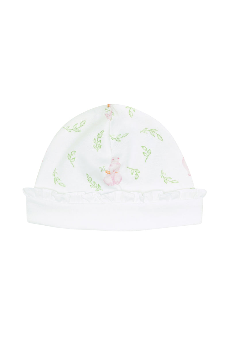 Pink Bunny Print Hat