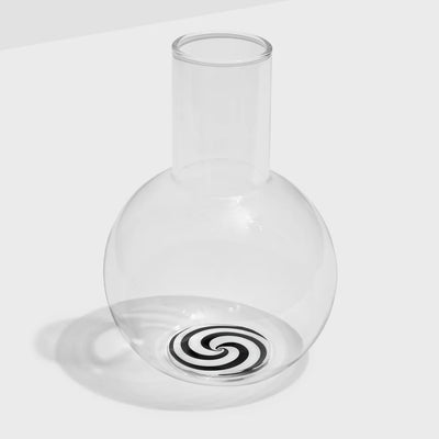 Black/White Swirl Carafe