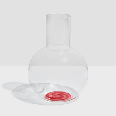 Red/Pink Swirl Carafe