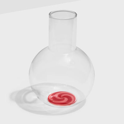 Red/Pink Swirl Carafe