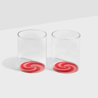 Red/Pink Swirl Tumblers