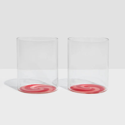 Red/Pink Swirl Tumblers