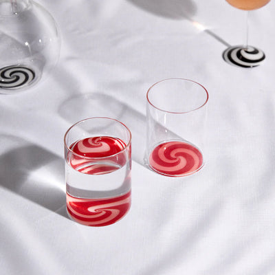 Red/Pink Swirl Tumblers