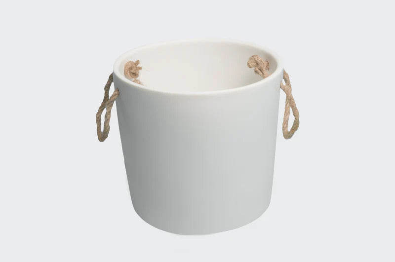 Resin Ice Bucket in Solid White