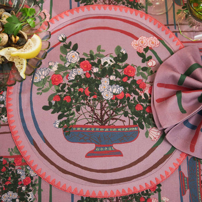 Round Placemats La Vie en Rose (Set of 6)