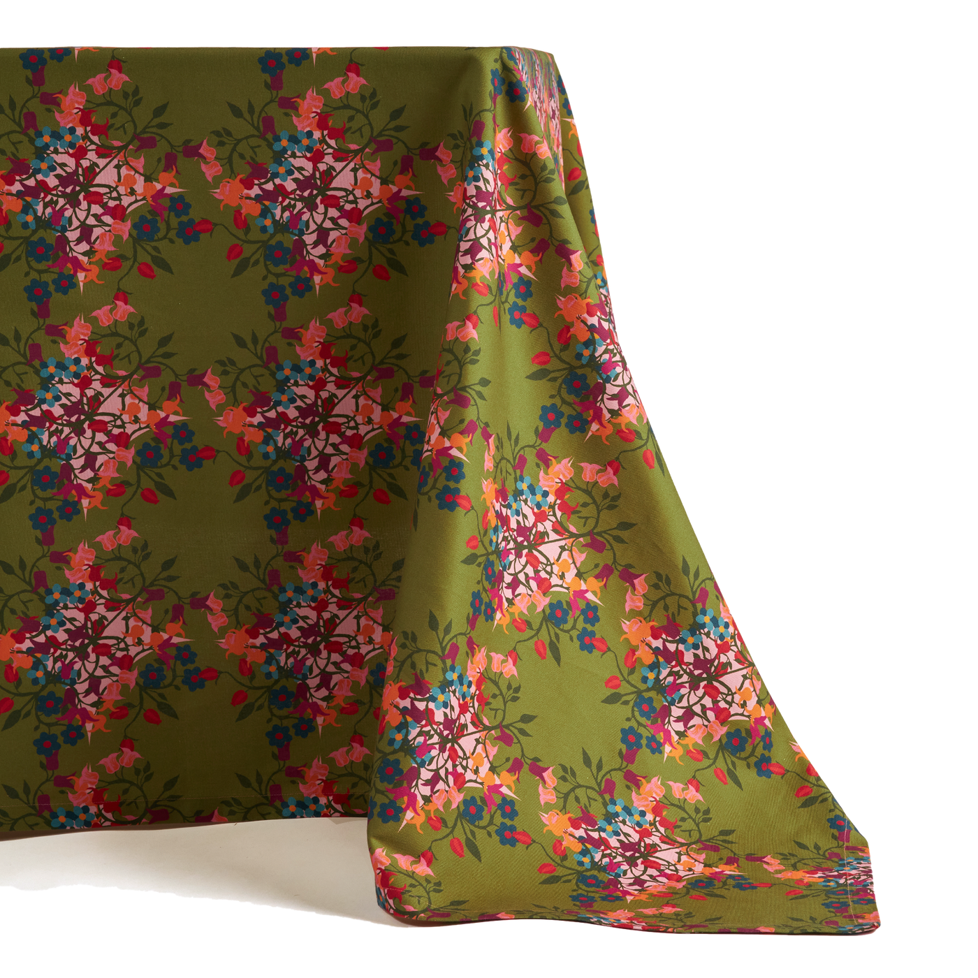 Tablecloth Blumen Green (Square)