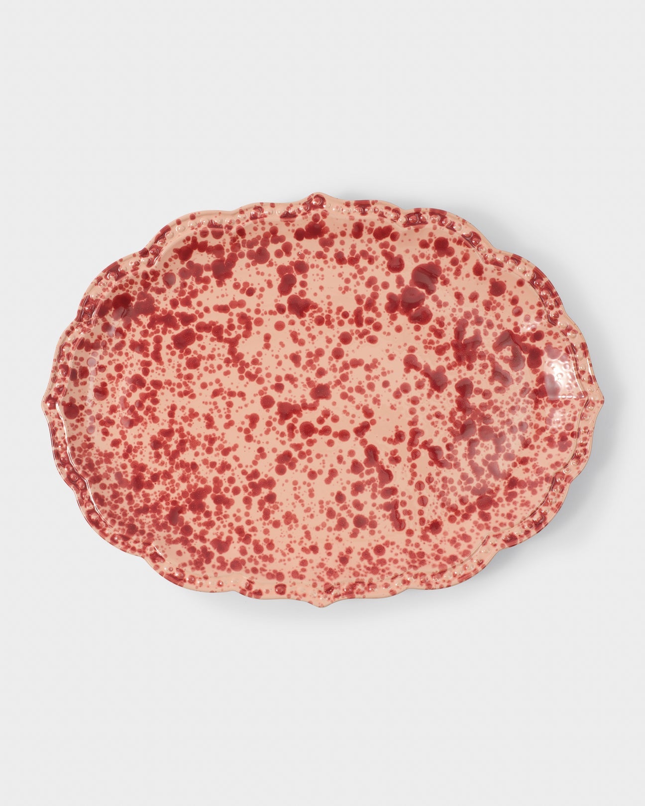 Speckled Oval Serving Plate (Various Colors)