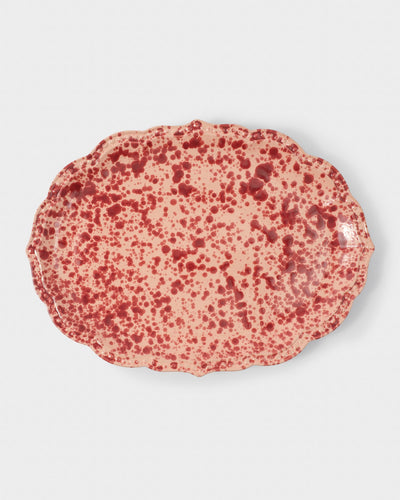 Speckled Oval Serving Plate (Various Colors)