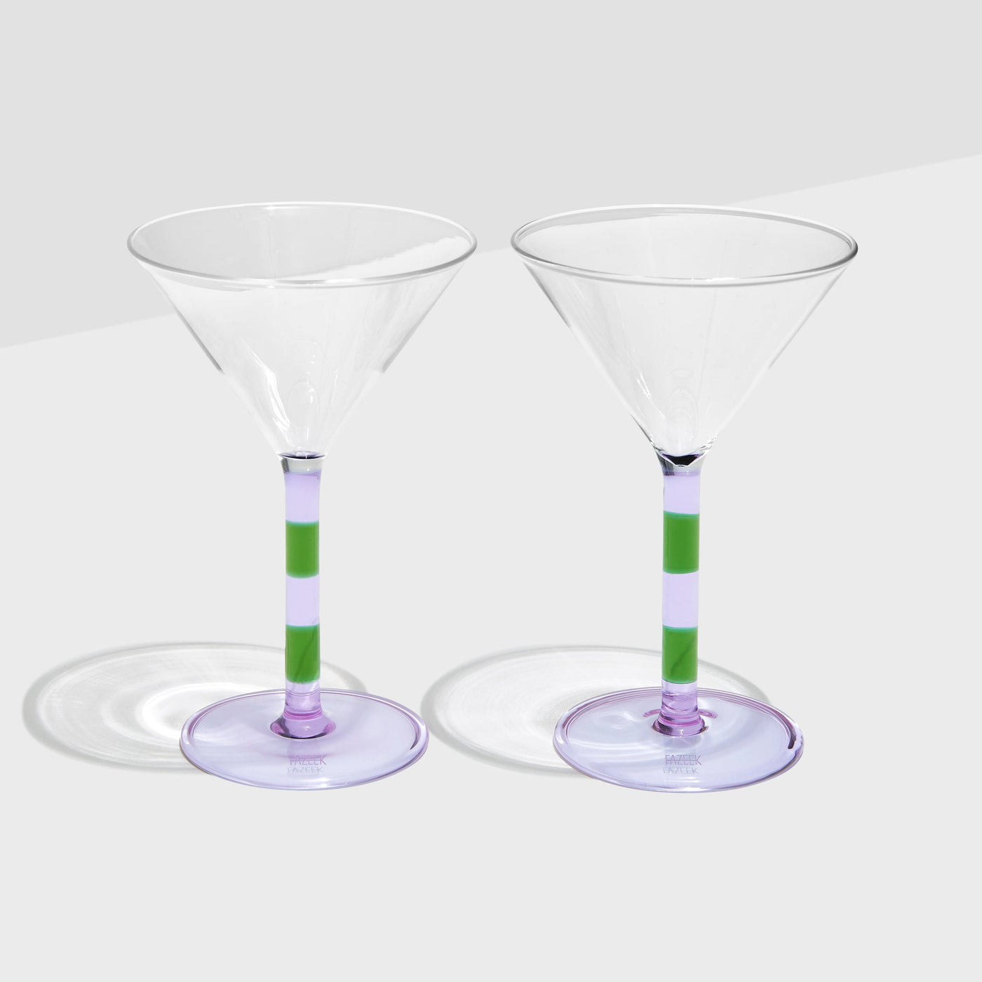 Striped Martini Glass (Set of 2)